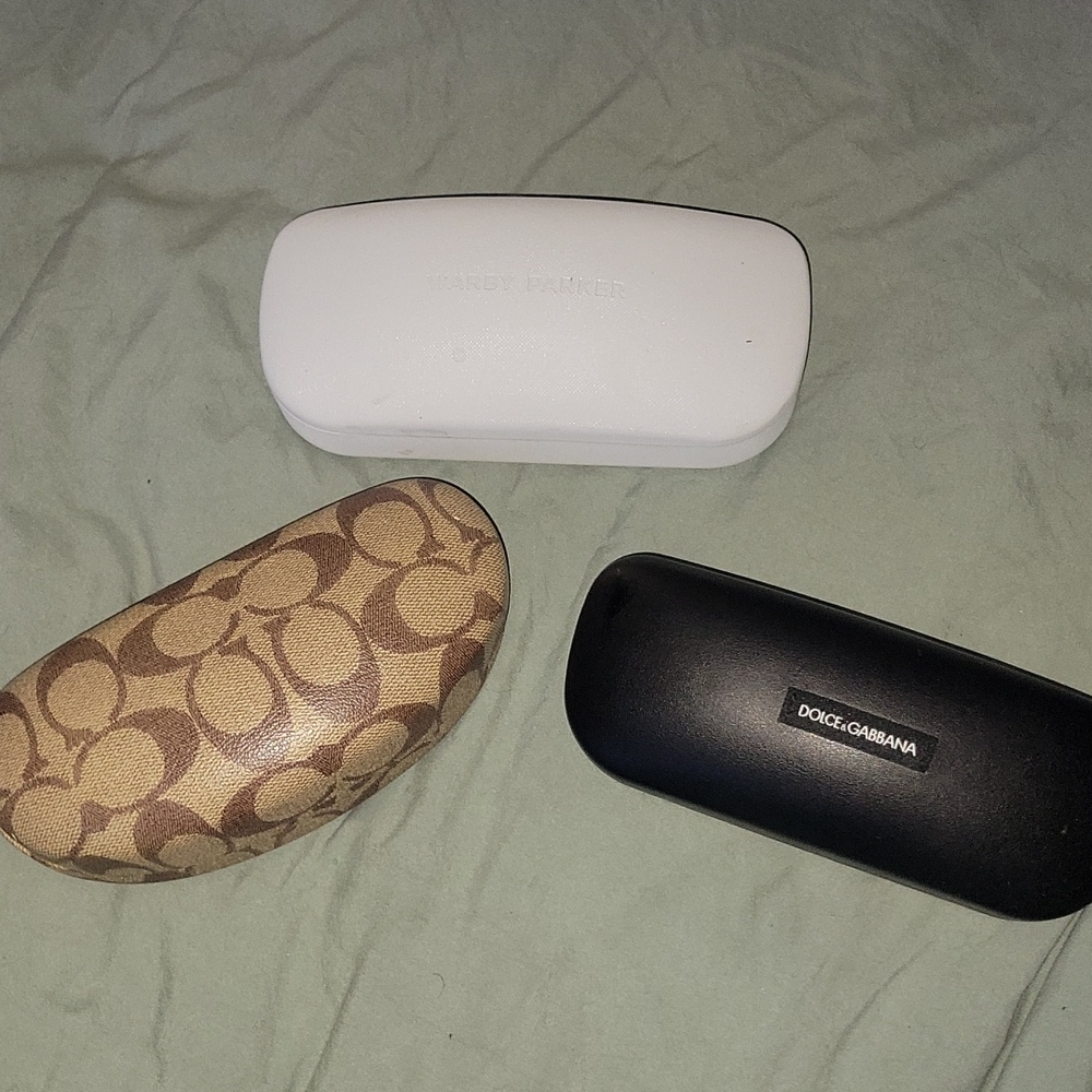 Warby Parker Dolce Gabbana coach glass case